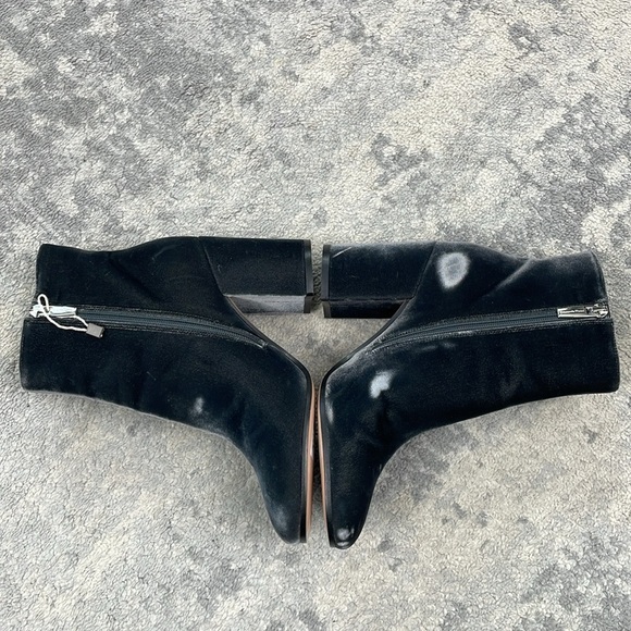 New Gianvito Rossi Joelle Velvet Ankle Boots Pewter Silver Gray Sz 35.5 - Picture 7 of 15